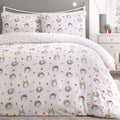 Fusion Christmas Holly Hedgehog Print Reversible Duvet Cover Set