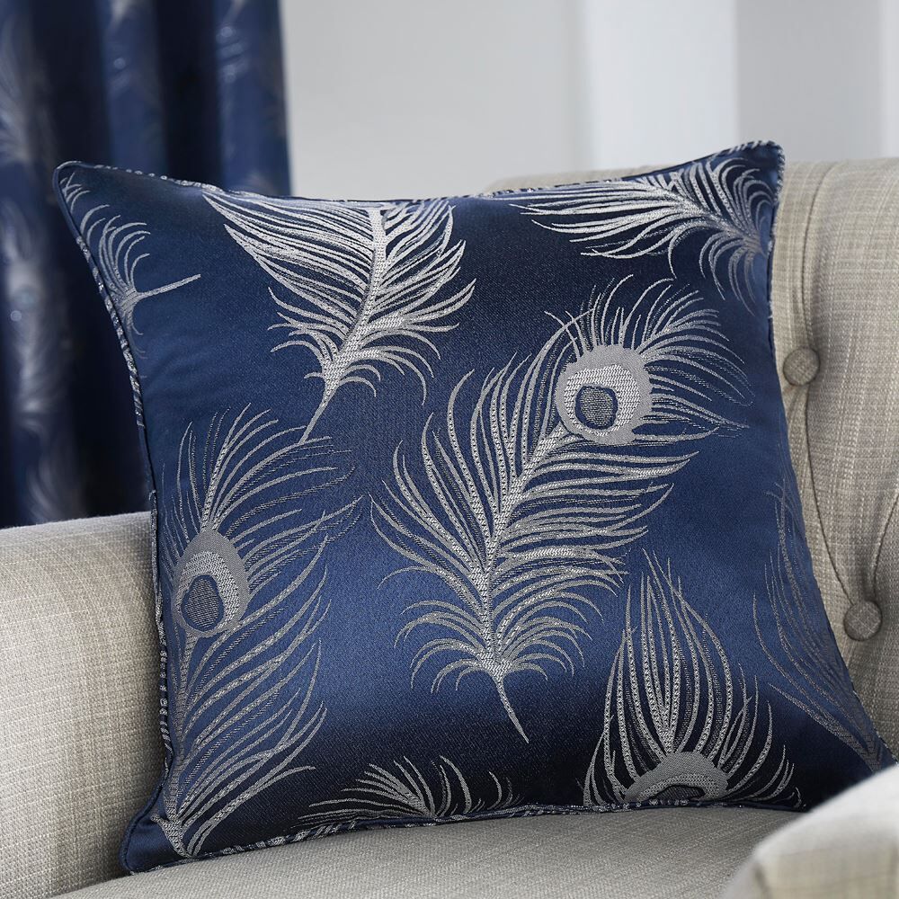 Curtina Feather Jacquard Filled Cushion, 43 x 43 Cm