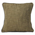 Paoletti Harewood Herringbone Weave Piped Cushion Cover, Mocha, 43 x 43 Cm