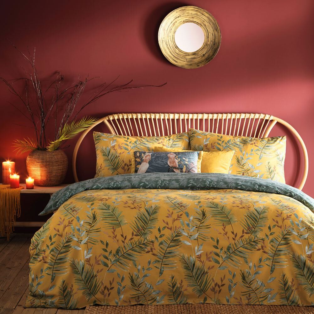 Furn Mazari Botanical Print Reversible Duvet Cover Set
