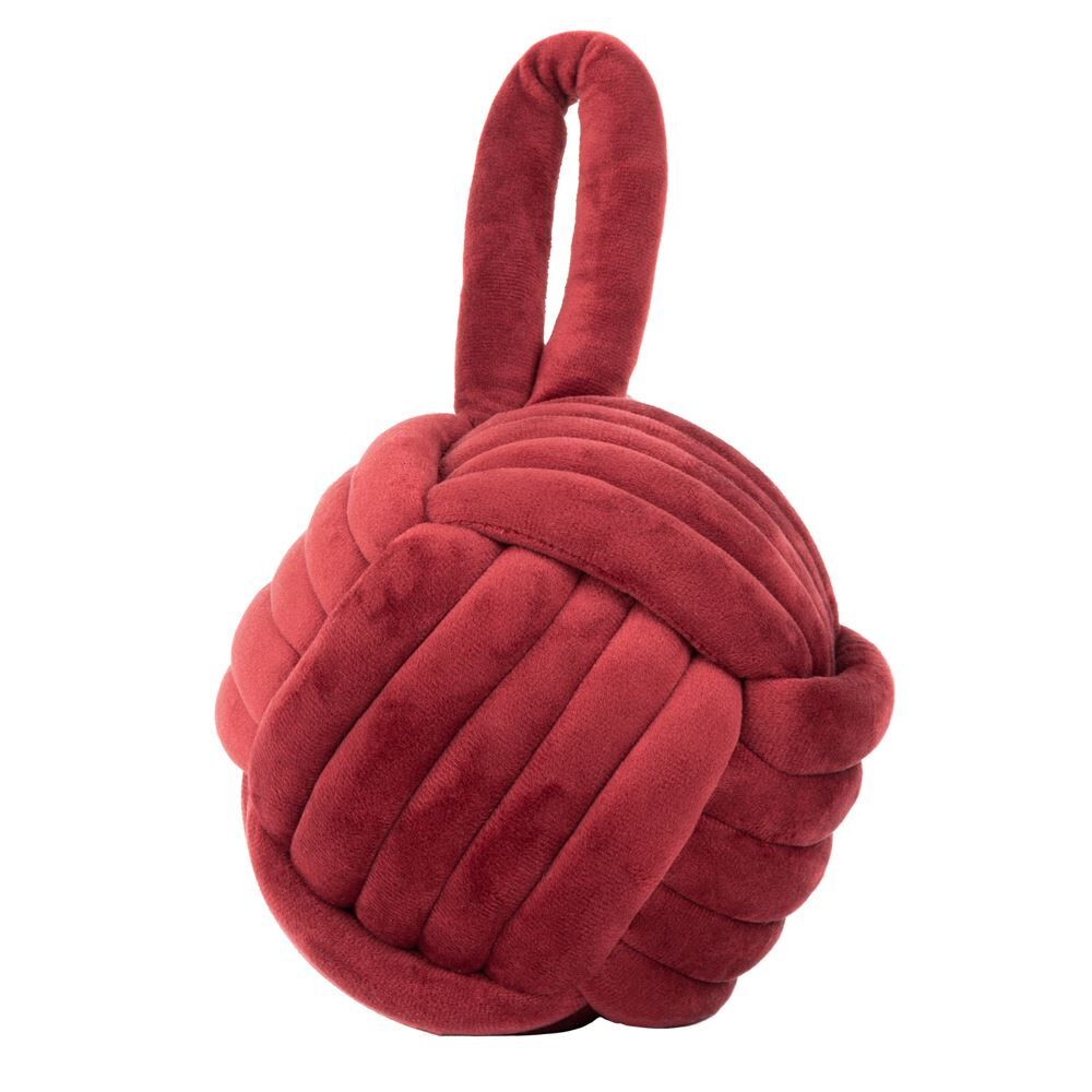 Furn Knot Plush Velvet  Heavy Weight Door Stop