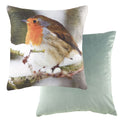 Evans Lichfield Photo Robin Chenille Faux Velvet Cushion Cover, Multi, 43 x 43 Cm