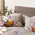 Scatter Box Magnolia Floral 100% Cotton Duvet Cover Set, Grey