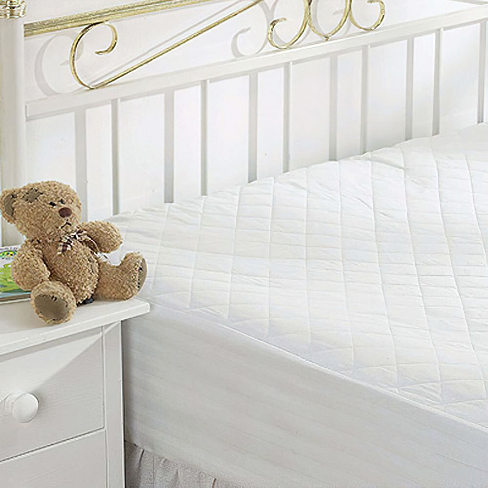 Linens Limited 100% Egyptian Cotton Quilted Mattress Protector, Extra Deep