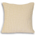 Riva Home Alligator Faux Fur Cushion Cover, Cream, 55 x 55 Cm