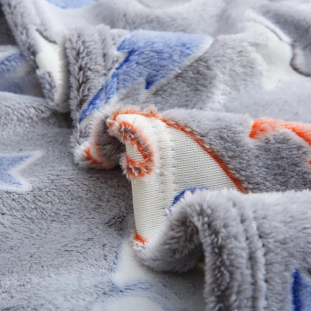 Night Zone Space Glow In The Dark Super Soft Fleece Warm & Cosy Throw, Multi, 100 x 150 Cm