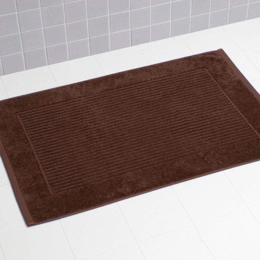 Linens Limited 100% Turkish Cotton Bath Mat, Chocolate