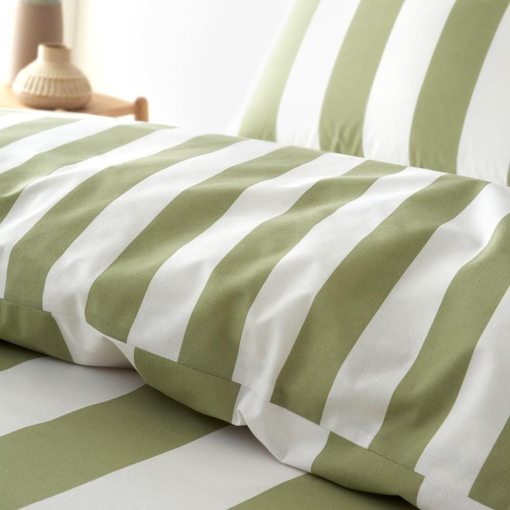 Catherine Lansfield Cove Stripe Reversible Duvet Cover Set