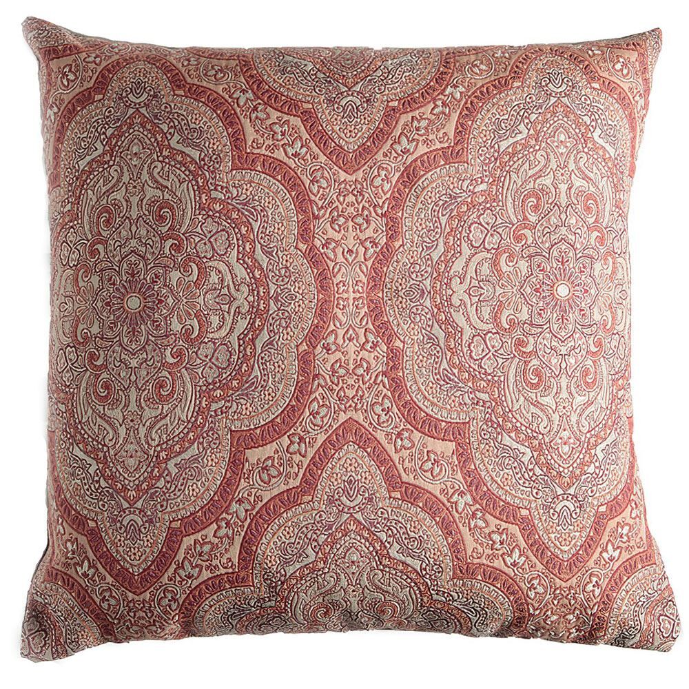 Scatter Box Sheba Paisley Feather Filled Cushion, Rust, 43 x 43 Cm