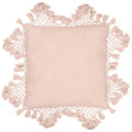 The Linen Yard Anko Marcrame 100% Cotton Tasselled Cushion Cover