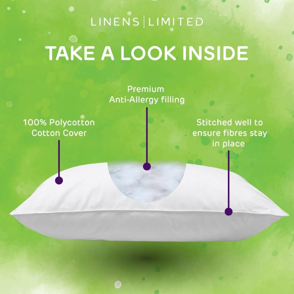 Linens Limited Allergy Fresh Anti Allergy Hollowfibre Pillows