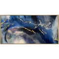 Scatter Box Flux 1 Abstract Framed Hand Painted Print Canvas Wall Art