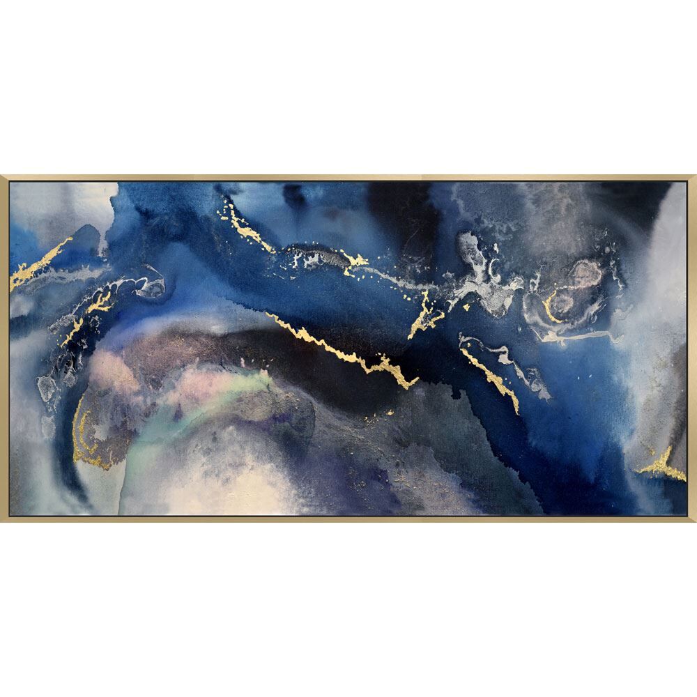 Scatter Box Flux 1 Abstract Framed Hand Painted Print Canvas Wall Art
