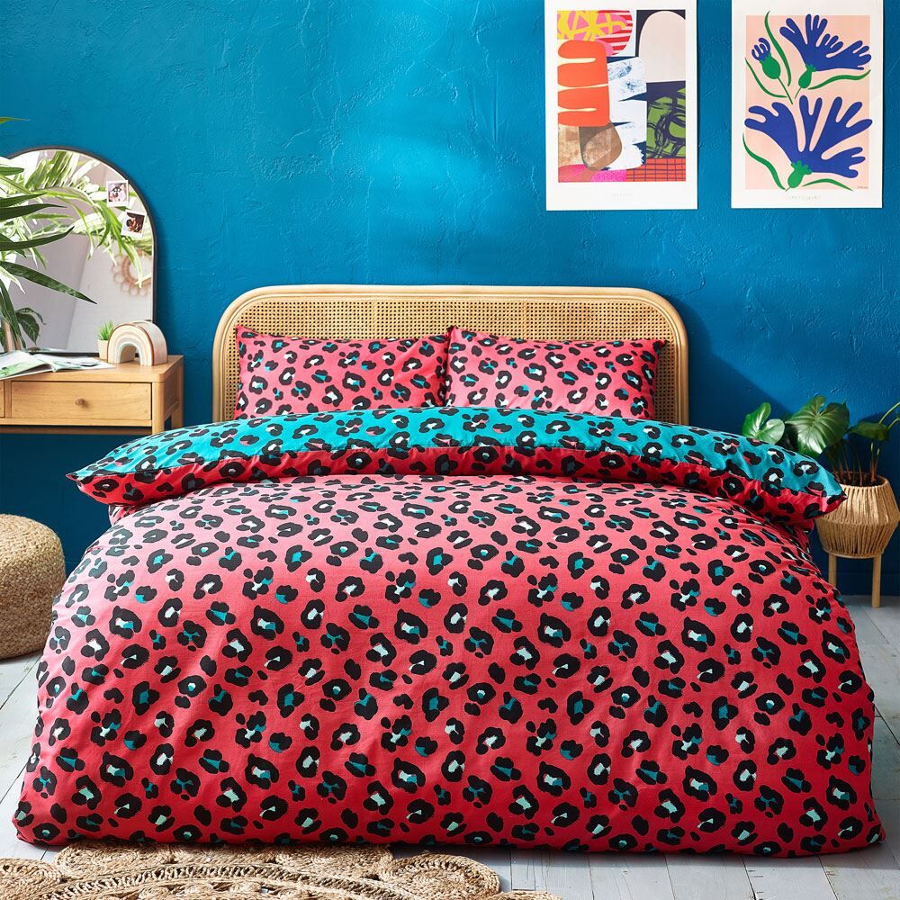 Furn Style Lab Leopard Print Reversible Duvet Cover Set