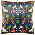 Kate Merritt Herons Wildlife Print Piped Edge Cushion Cover