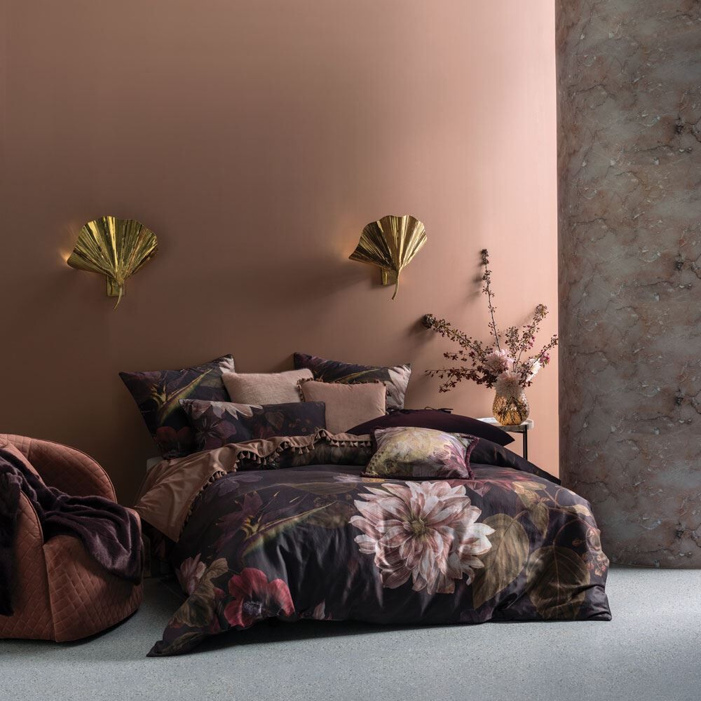 Linen House Neve Floral Print 100% Cotton Reversible Duvet Cover Set