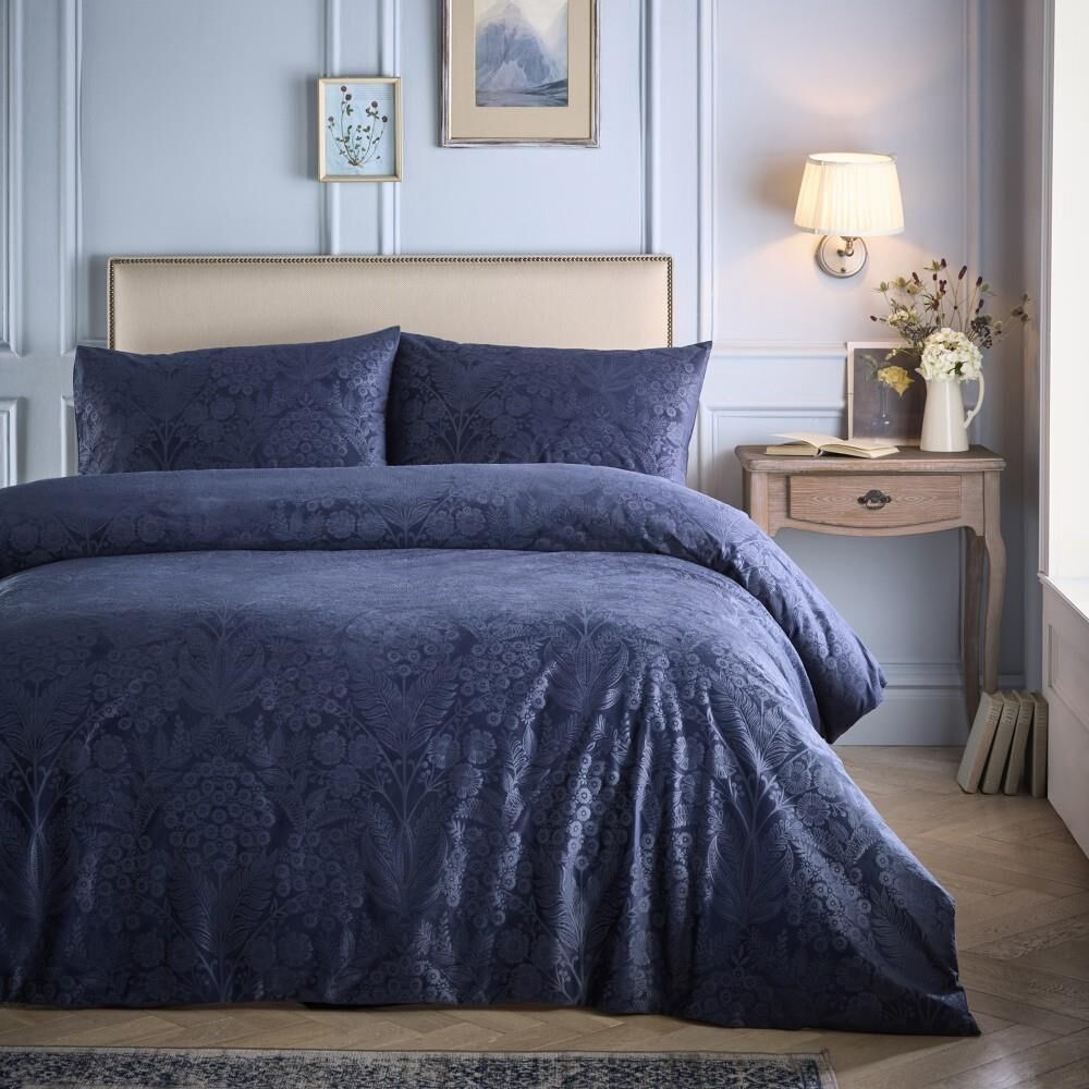 Appletree Heritage Berkley Velvet Floral Embossed Duvet Cover Set