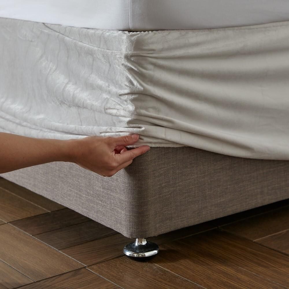 Catherine Lansfield Kingsley Matt Velvet Divan Base Wrap
