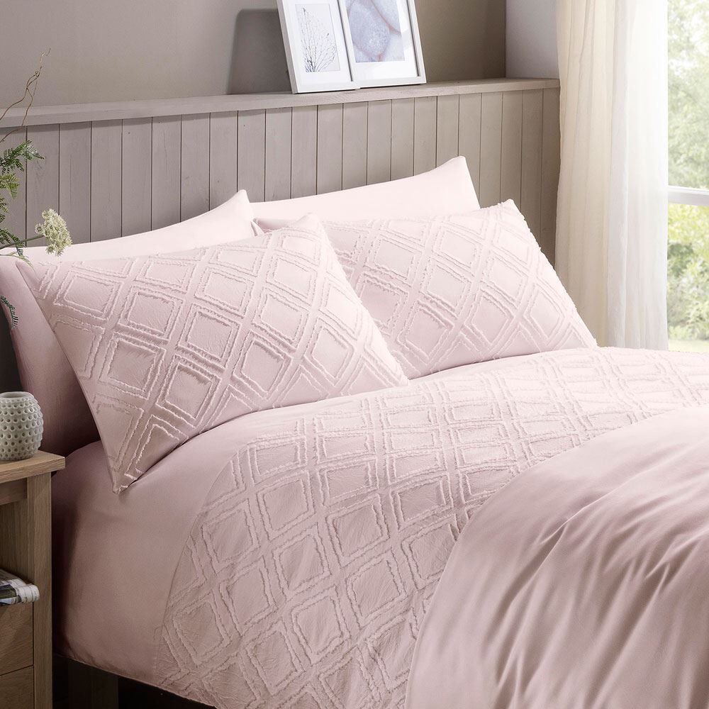 Serene Zubic Diamond Tufted Panel Duvet Cover Set