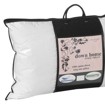 Surrey Down Home White Goose Down Bolster Pillow, 19 x 36 Inch