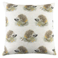 Evans Lichfield Woodland Hedgehog Repeat Nature Print Cushion Cover, Multi, 43 x 43 Cm