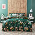 Furn Serpentine Jungle Print Reversible Duvet Cover Set