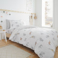 Bianca Kids Zoo Animals 100% Cotton Reversible Duvet Cover Set