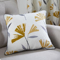 Fusion Dacey Contemporary Floral Print 100% Cotton Piped Edge Cushion Cover