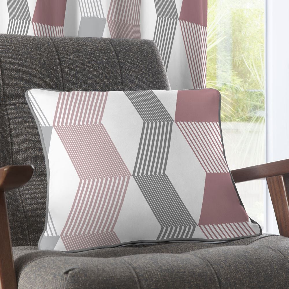 Fusion Magna Geometric Chevron 100% Cotton Filled Cushion