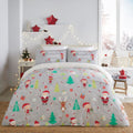 Fusion Christmas Elf & Santa Easy Care Reversible Duvet Cover Set