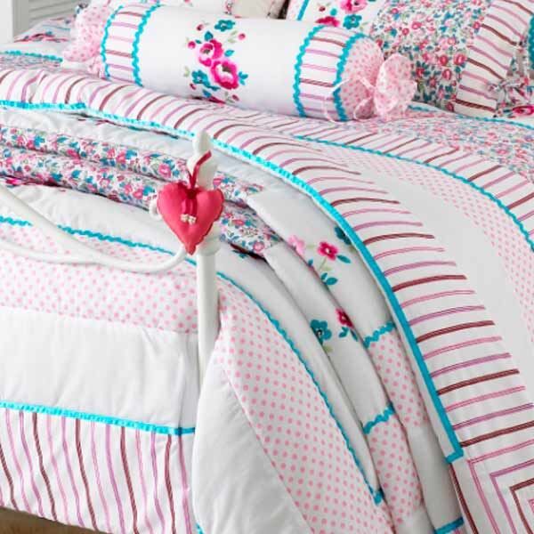 Riva Home Appleby Romany Floral Quilted Bedspread, 260 x 240 Cm