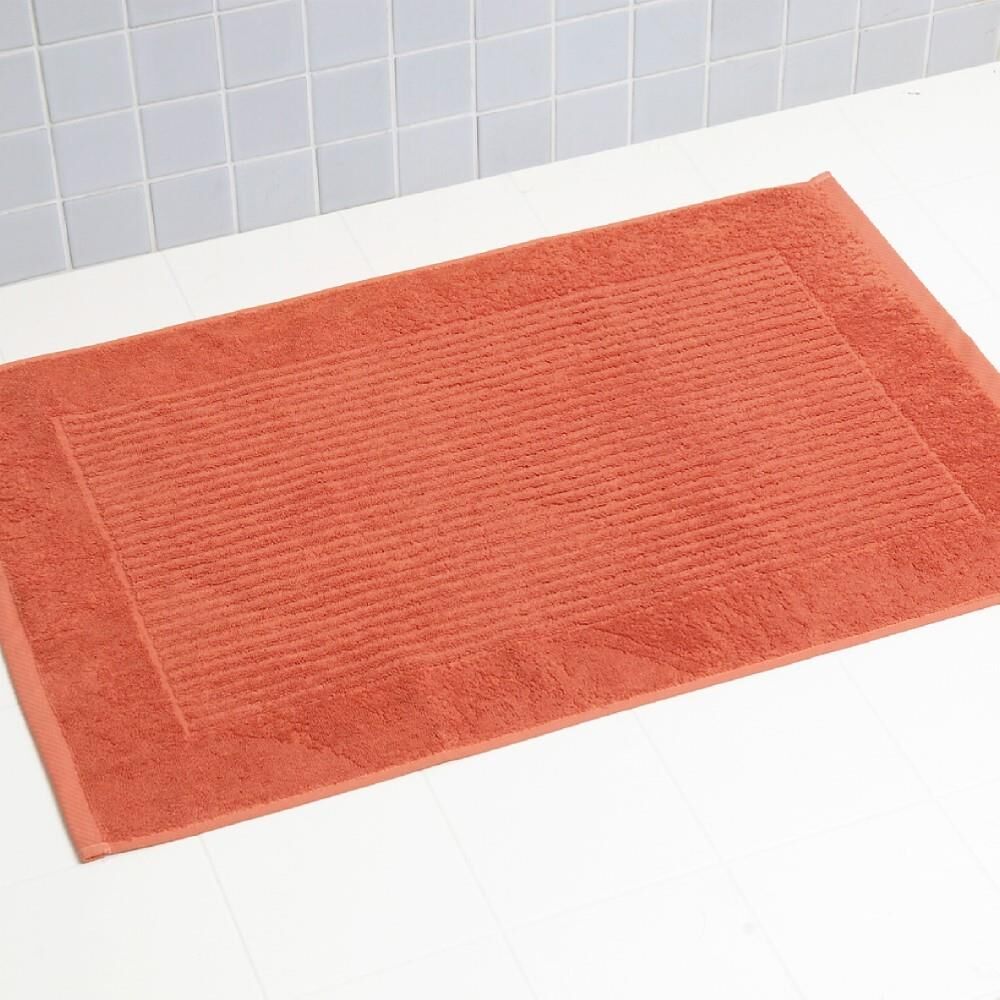 Linens Limited 100% Turkish Cotton Bath Mat, Terracotta