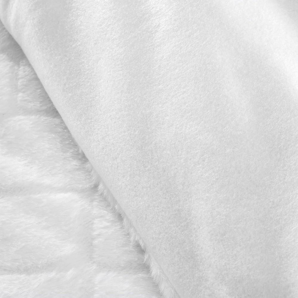 Catherine Lansfield Cosy Diamond Faux Fur Duvet Cover Set