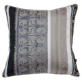 Scatter Box Carnival Satin Feather Filled Cushion, Black/Ivory, 43 x 43 Cm