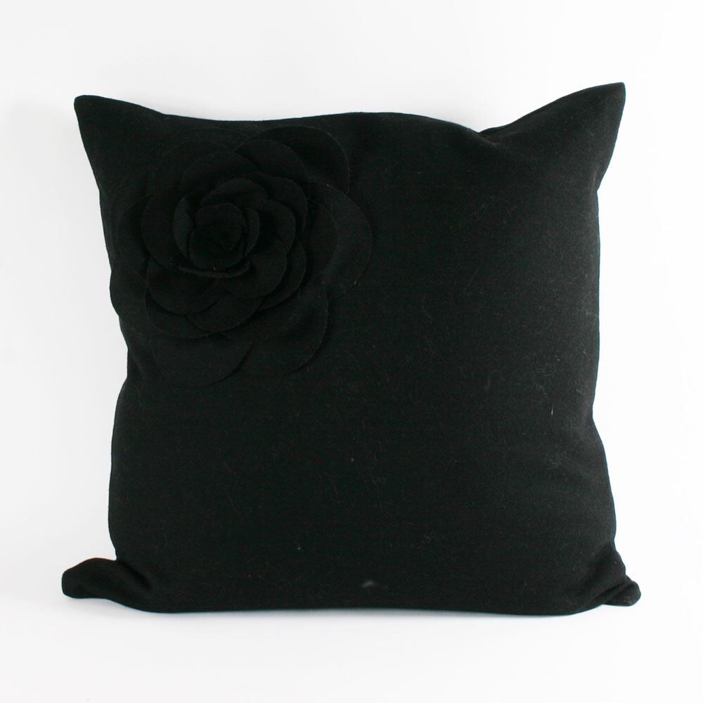 Riva Home 3D Lotus Flower 100% Wool Cushion Cover