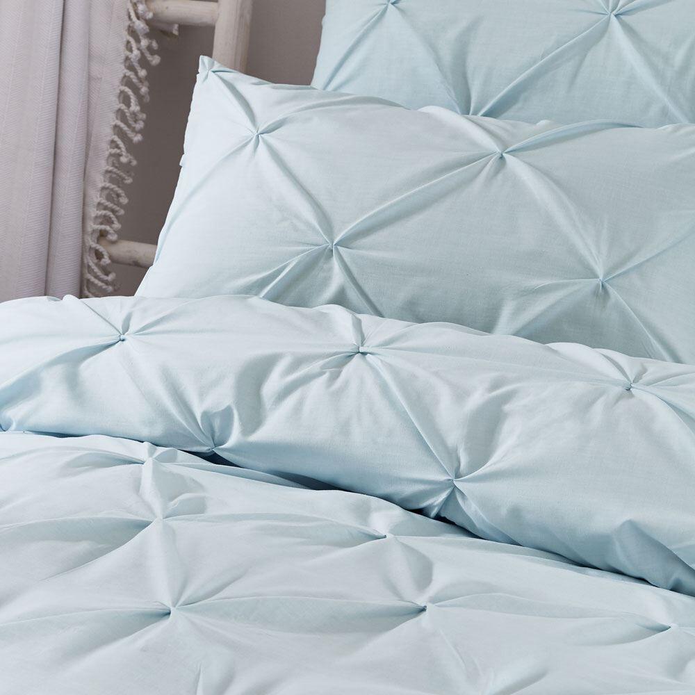 Serene Lara Ruched Easy Care Duvet Cover Set