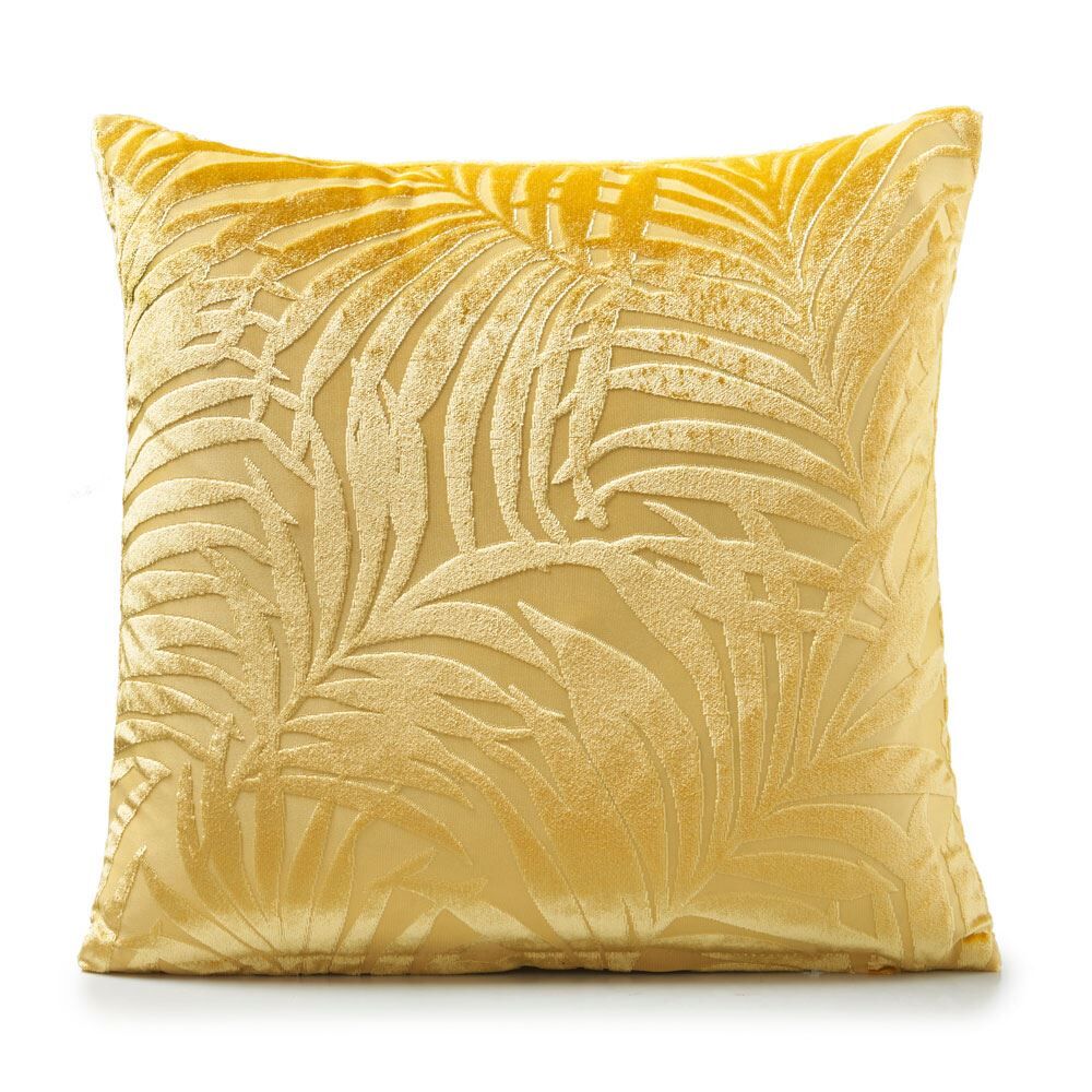 Alan Symonds Kew Leaf Woven Chenille Cushion Cover