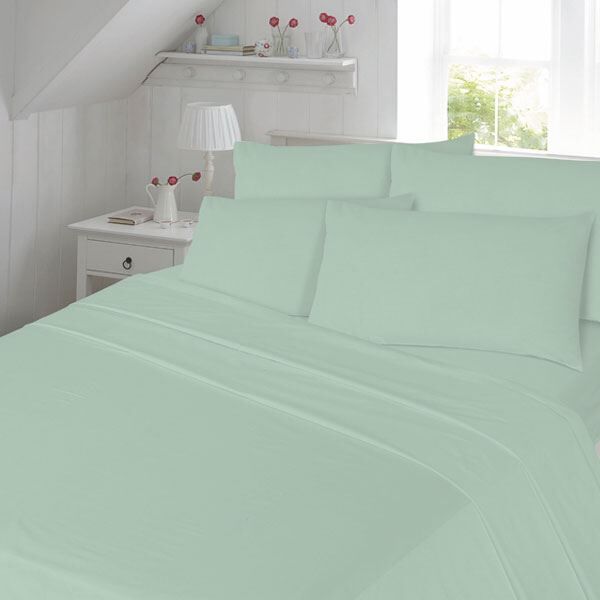 Night Zone Plain Dyed 100% Brushed Cotton Flannelette Sheet Set