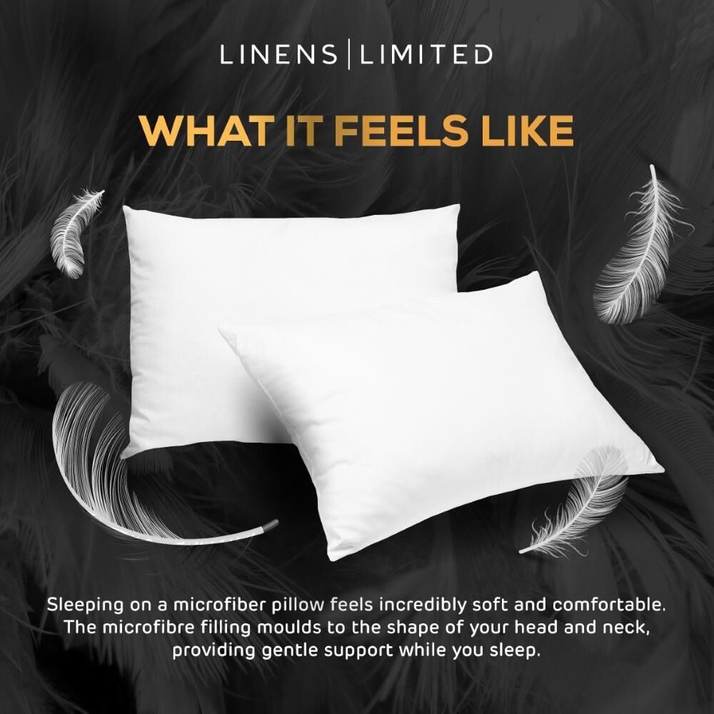 Linens Limited Luxurious Feels Like Down Microfibre Pillows