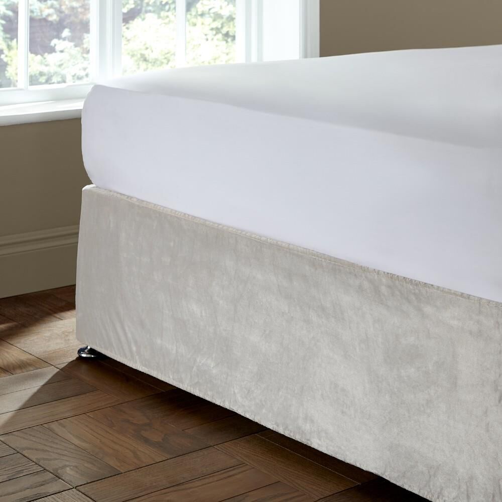 Catherine Lansfield Kingsley Matt Velvet Divan Base Wrap