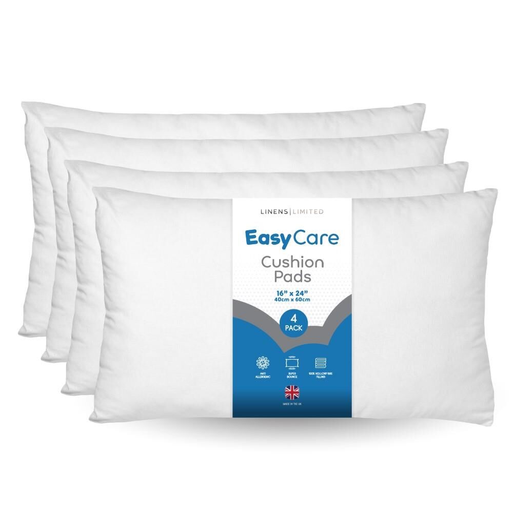 Linens Limited Easy Care Non-Allergenic Polyester Hollowfibre Cushion Inner Pads