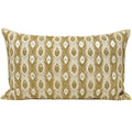 Riva Home Midas Beaded Embellished 100% Cotton Cushion Cover, Gold, 35 x 60 Cm
