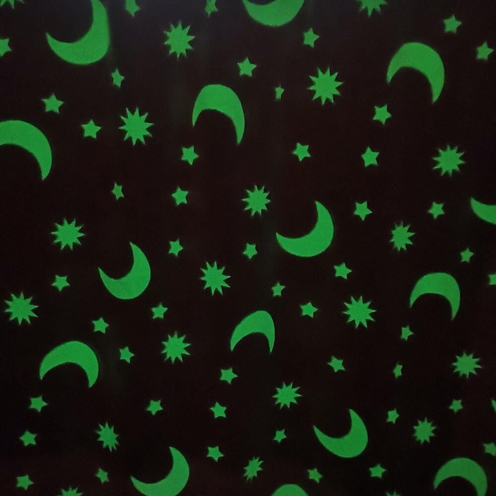 Night Zone Moon & Stars Glow In The Dark Super Soft Fleece Warm & Cosy Throw