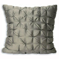 Riva Home Limoges Textured Diamond Faux Silk Cushion Cover, Grey, 55 x 55 Cm