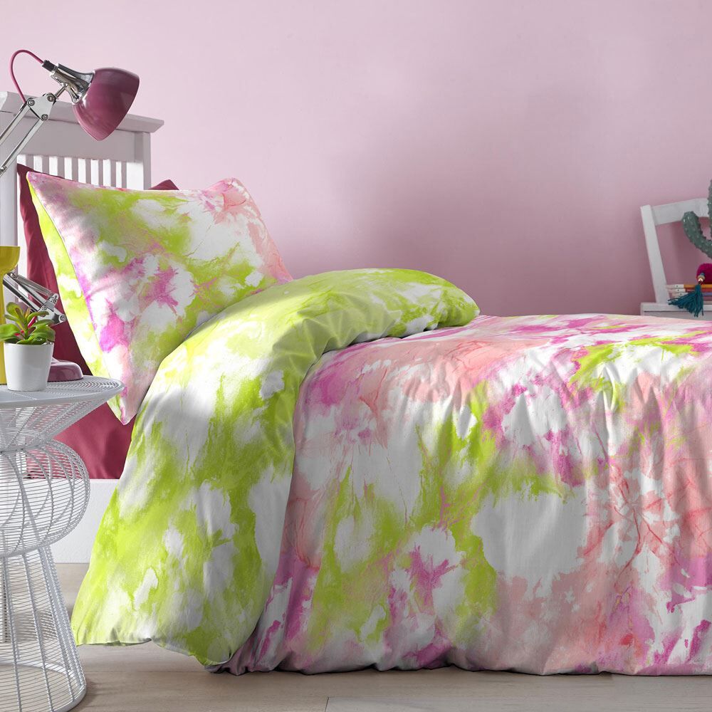Bedlam Kids Tye Dye Print Reversible Duvet Cover Set
