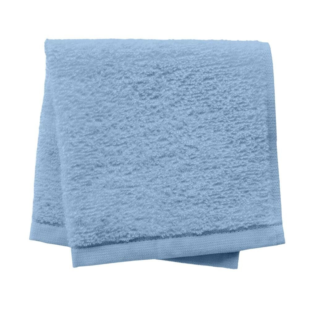 Linens Limited 100% Turkish Cotton Face Cloth, Light Blue