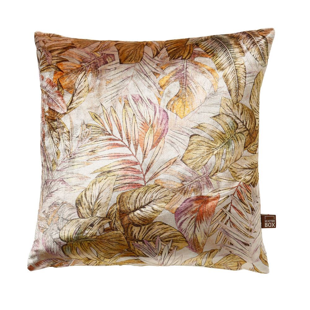 Scatter Box Fern Velour Feather Filled Cushion