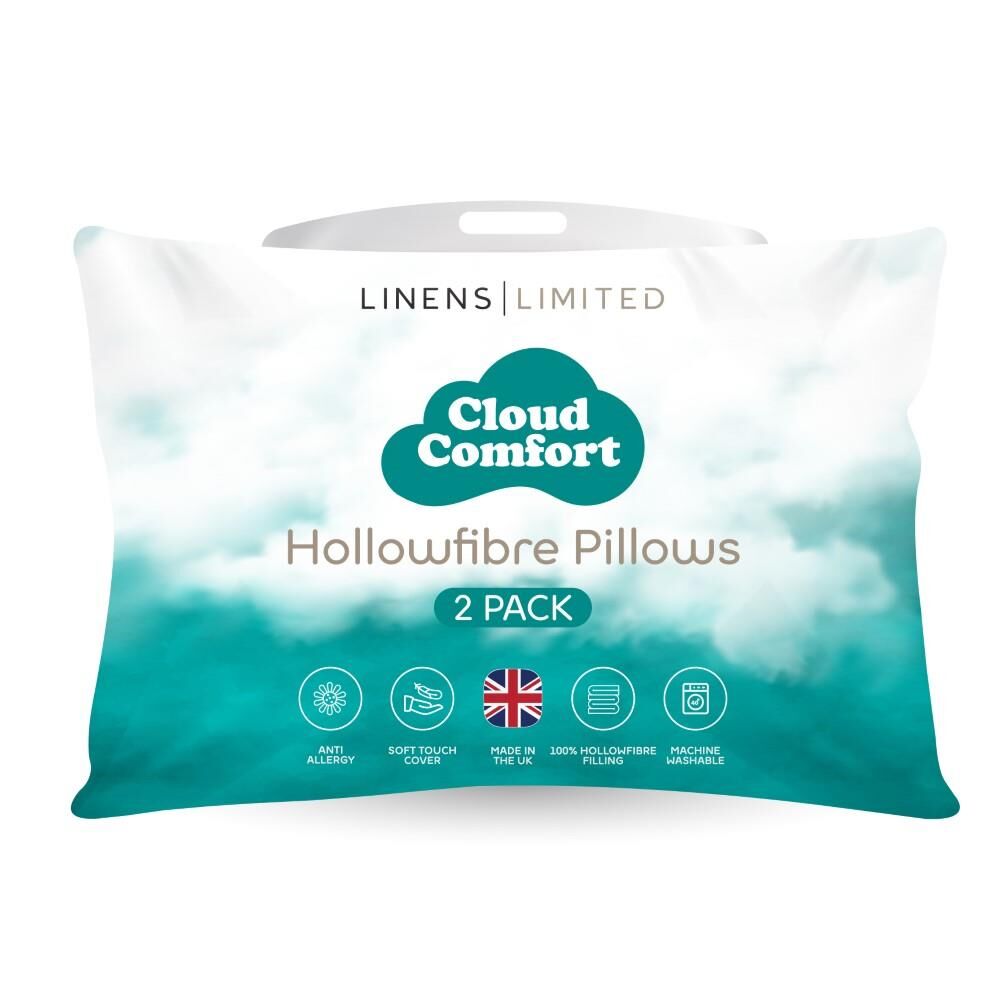 Linens Limited Cloud Comfort Non-Allergenic Hollowfibre Pillows