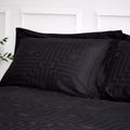 Bianca Satin Geo Jacquard 100% Cotton 180 Thread Count Oxford Pillow Case