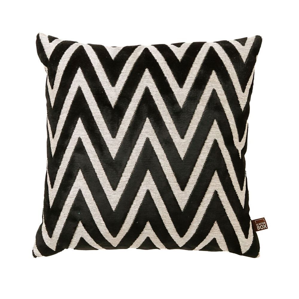 Scatter Box Bowie Cut Velvet Feather Filled Cushion